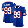 Buffalo #99 Parker Player Football V Neck Short Sleeve Royal Jersey TJ For Men Youth Women Gift