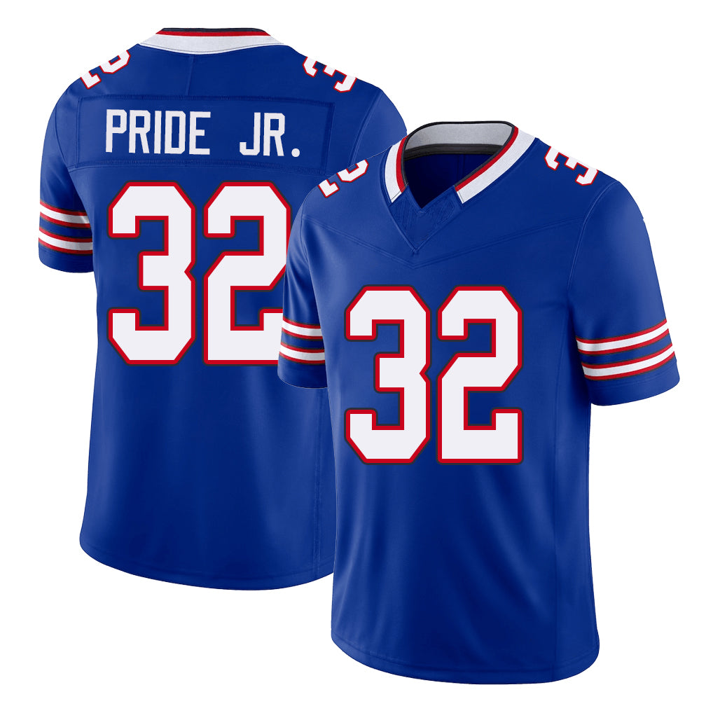 Buffalo #32 Pride Jr. Player Football V Neck Short Sleeve Royal Jersey Toriano For Men Youth Women Gift