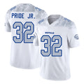 Buffalo #32 Pride Jr. Player Football V Neck Short Sleeve White Jersey Toriano For Men Youth Women Gift