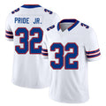 Buffalo #32 Pride Jr. Player Football V Neck Short Sleeve White Jersey Toriano For Men Youth Women Gift