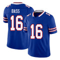 Buffalo #16 Bass Player Football V Neck Short Sleeve Royal Jersey Tyler For Men Youth Women Gift