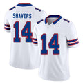 Buffalo #14 Shavers Player Football V Neck Short Sleeve White Jersey Tyrell For Men Youth Women Gift
