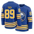 Mens Buffalo #89 Tuch Player Ice hockey Long Sleeve Royal Alex Jersey
