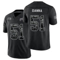 Buffalo #51 Danna Player Football V Neck Short Sleeve Black Jersey Michael For Men Youth Women Gift
