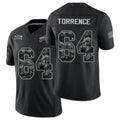 Buffalo #64 Torrence Player Football V Neck Short Sleeve Black Jersey O'Cyrus For Men Youth Women Gift
