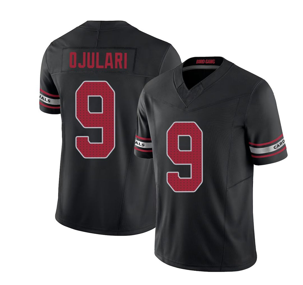 Arizona #9 BJ Player Football V Neck Short Sleeve Black Jersey Ojulari For Men Youth Women Gift