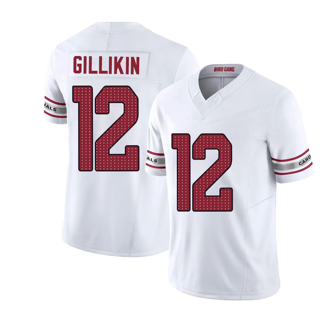 Arizona #12 Blake Player Football V Neck Short Sleeve White Jersey Gillikin For Men Youth Women Gift