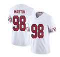 Arizona #98 Brodric Player Football V Neck Short Sleeve White Jersey Martin For Men Youth Women Gift