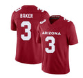 Arizona #3 Budda Player Football V Neck Short Sleeve Red Jersey Baker For Men Youth Women Gift