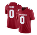 Arizona #0 Cody Player Football V Neck Short Sleeve Red Jersey Simon For Men Youth Women Gift