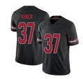Arizona #37 Corey Player Football V Neck Short Sleeve Black Jersey Kiner For Men Youth Women Gift