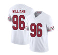Arizona #96 Damonic Player Football V Neck Short Sleeve White Jersey Williams For Men Youth Women Gift