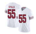 Arizona #55 Dante Player Football V Neck Short Sleeve White Jersey Stills For Men Youth Women Gift