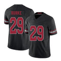 Arizona #29 Denzel Player Football V Neck Short Sleeve Black Jersey Burke For Men Youth Women Gift