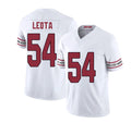 Arizona #54 Eku Player Football V Neck Short Sleeve White Jersey Leota For Men Youth Women Gift
