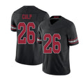 Arizona #26 Elijah Player Football V Neck Short Sleeve Black Jersey Culp For Men Youth Women Gift