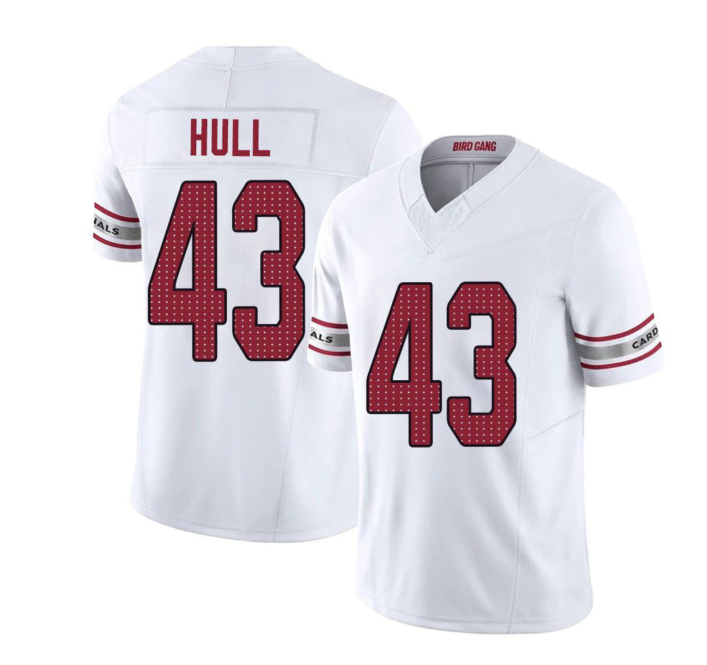 Arizona #43 Evan Player Football V Neck Short Sleeve White Jersey Hull For Men Youth Women Gift