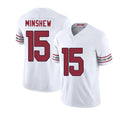 Arizona #15 Gardner Player Football V Neck Short Sleeve White Jersey Minshew For Men Youth Women Gift