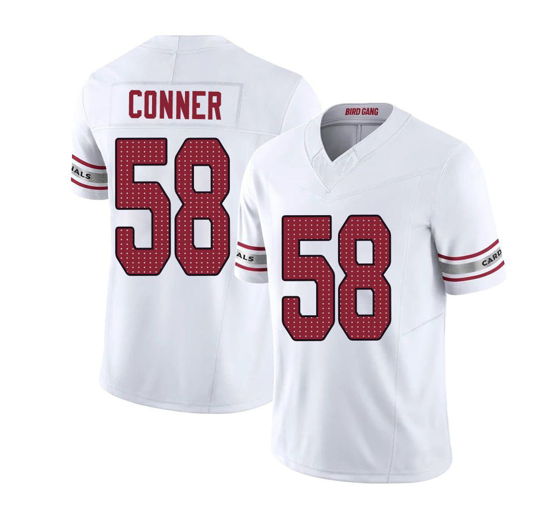 Arizona #58 Hayden Player Football V Neck Short Sleeve White Jersey Conner For Men Youth Women Gift