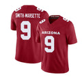 Arizona #9 Ihmir Player Football V Neck Short Sleeve Red Jersey Smith-Marsette For Men Youth Women Gift