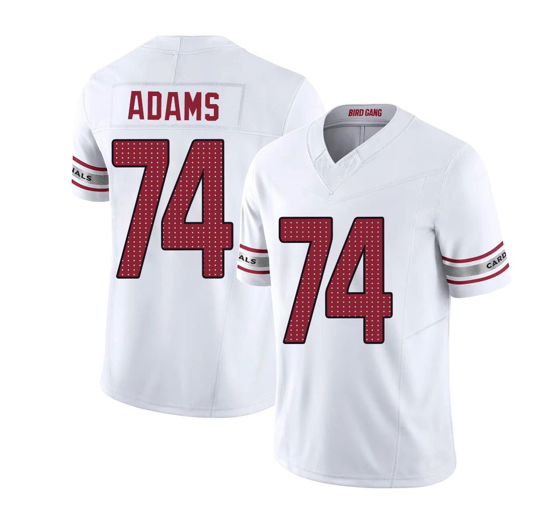 Arizona #74 Isaiah Player Football V Neck Short Sleeve White Jersey Adams For Men Youth Women Gift