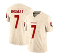 Arizona #7 Jacoby Player Football V Neck Short Sleeve Natural Rivalries Jersey Brissett For Men Youth Women Gift
