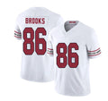 Arizona #86 Jalen Player Football V Neck Short Sleeve White Jersey Brooks For Men Youth Women Gift