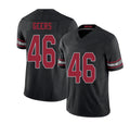 Arizona #46 Jameson Player Football V Neck Short Sleeve Black Jersey Geers For Men Youth Women Gift