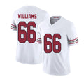 Arizona #66 Jayden Player Football V Neck Short Sleeve White Jersey Williams For Men Youth Women Gift