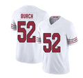 Arizona #52 Jordan Player Football V Neck Short Sleeve White Jersey Burch For Men Youth Women Gift