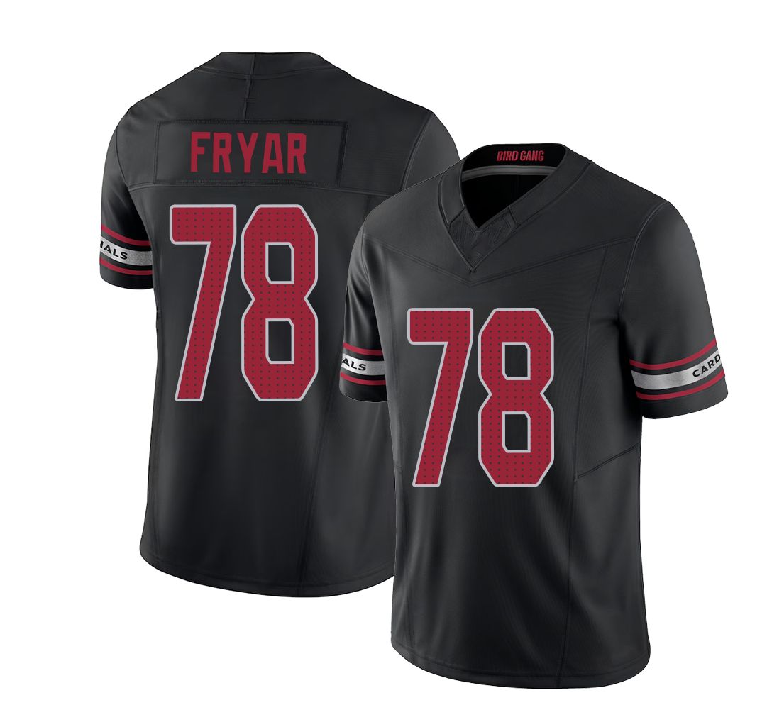 Arizona #78 Josh Player Football V Neck Short Sleeve Black Jersey Fryar For Men Youth Women Gift