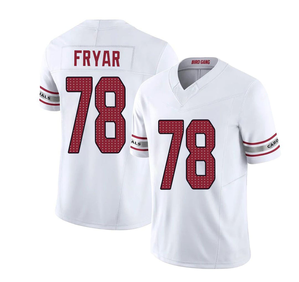 Arizona #78 Josh Player Football V Neck Short Sleeve White Jersey Fryar For Men Youth Women Gift
