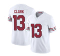 Arizona #13 Kei'Trel Player Football V Neck Short Sleeve White Jersey Clark For Men Youth Women Gift