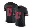 Arizona #17 Kendrick Player Football V Neck Short Sleeve Black Jersey Bourne For Men Youth Women Gift