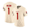 Arizona #1 Mack Player Football V Neck Short Sleeve Natural Rivalries Jersey Wilson For Men Youth Women Gift