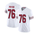 Arizona #76 Matt Player Football V Neck Short Sleeve White Jersey Pryor For Men Youth Women Gift