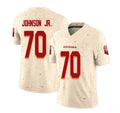 Arizona #70 Paris Player Football V Neck Short Sleeve Natural Rivalries Jersey Johnson Jr. For Men Youth Women Gift