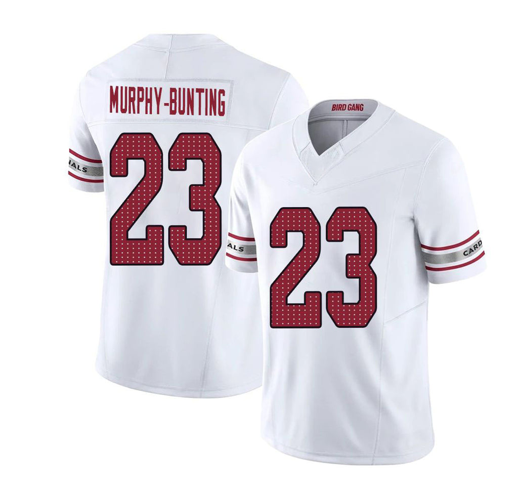 Arizona #23 Sean Player Football V Neck Short Sleeve White Jersey Murphy-Bunting For Men Youth Women Gift