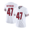 Arizona #47 Teagan Player Football V Neck Short Sleeve White Jersey Quitoriano For Men Youth Women Gift
