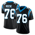 Carolina #76 Reese Player Football V Neck Short Sleeve Black Jersey Albert For Men Youth Women Gift