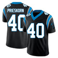 Carolina #40 Prieskorn Player Football V Neck Short Sleeve Black Jersey Caden For Men Youth Women Gift