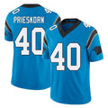 Carolina #40 Prieskorn Player Football V Neck Short Sleeve Blue Jersey Caden For Men Youth Women Gift