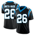 Carolina #26 Smith-Wade Player Football V Neck Short Sleeve Black Jersey Chau For Men Youth Women Gift