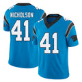 Carolina #41 Nicholson Player Football V Neck Short Sleeve Blue Jersey DeCarlos For Men Youth Women Gift