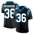 Carolina #36 Richardson Player Football V Neck Short Sleeve Black Jersey Demani For Men Youth Women Gift