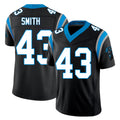 Carolina #43 Smith Player Football V Neck Short Sleeve Black Jersey Devonta For Men Youth Women Gift