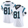Carolina #81 Franks Player Football V Neck Short Sleeve White Jersey Feleipe For Men Youth Women Gift