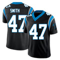 Carolina #47 Smith Player Football V Neck Short Sleeve Black Jersey Isaiah For Men Youth Women Gift