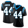 Carolina #44  Jansen Player Football V Neck Short Sleeve Black Jersey J.J. For Men Youth Women Gift