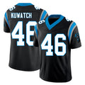 Carolina #46 Kuwatch Player Football V Neck Short Sleeve Black Jersey Jackson For Men Youth Women Gift